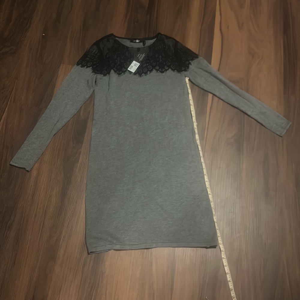 Daisy Fuentes sweater dress with lace - Picture 4 of 10